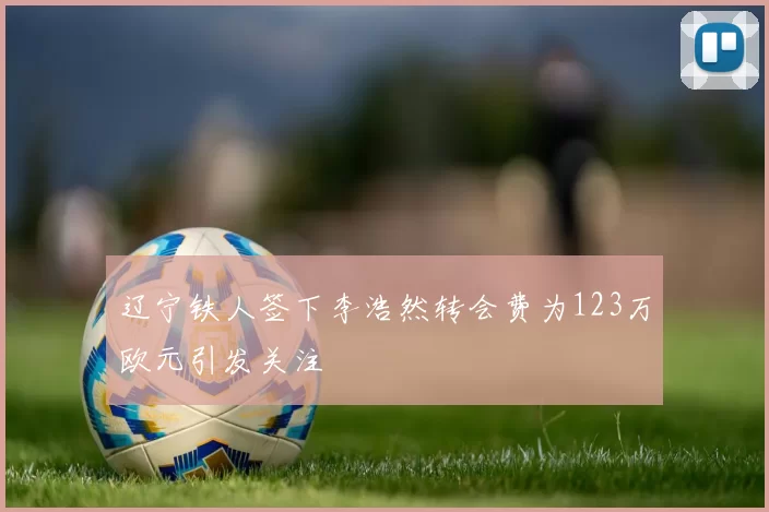 辽宁铁人签下李浩然转会费为123万欧元引发关注